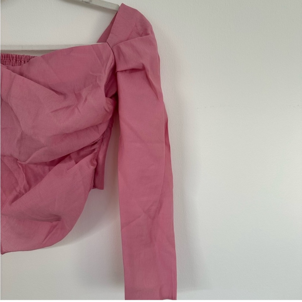 🔥 Closet Sale! Topshop Blush Off-Shoulder Blouse - Picture 5 of 6
